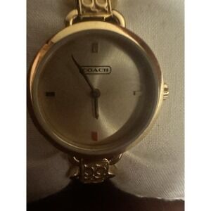 Coach Womans Watch Gold Band